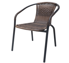 Стул пластиковый на металлокаркасе